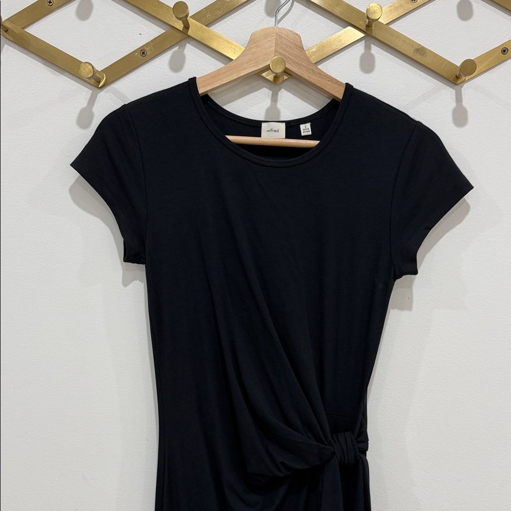 Wilfred Black twist maxi dress